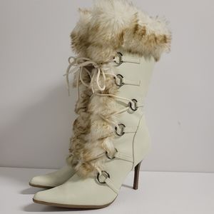 Ivory Boots Size 8